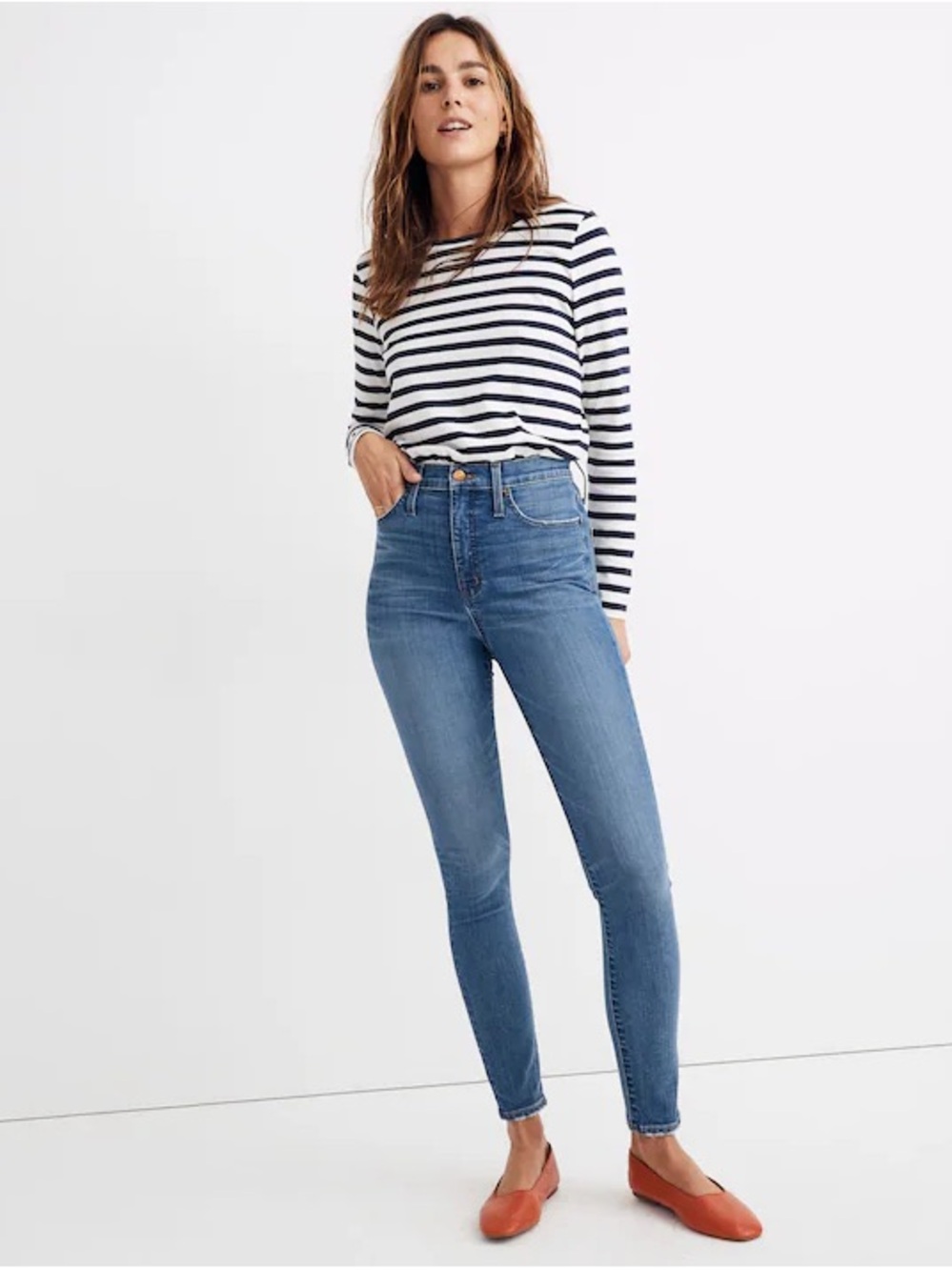 Madewell 10” High-Rise Skinny Raw Hem Jeans Size 28
